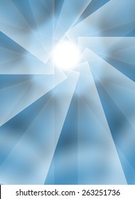 Soft Blue Light Rythmic Lines and Curves Abstract Background