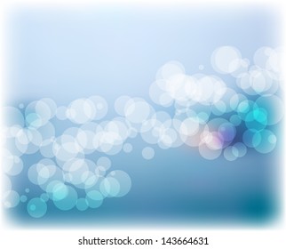 soft blue matte bokeh background abstract