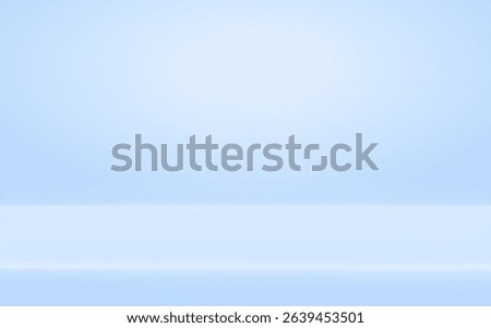 Soft blue pastel gradient studio background - empty limbo space with smooth light transition. Clean minimal bg for photography, product shots or digital presentations. Professional backdrop.