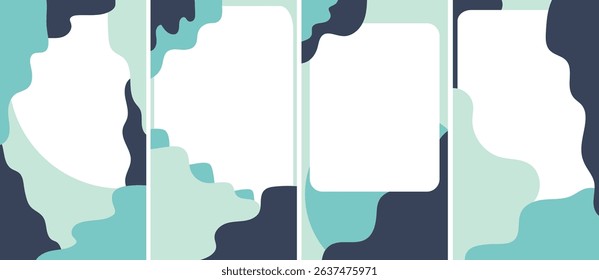 soft blue pastel template flat design background illustration