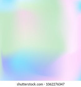 Soft blue and pink gradient. Blurred abstract background. Multicolor pastel blurry blend. Holographic illustration. Smooth blue, pink, violet texture. Beautiful natural light. Holographic rainbow.