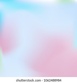 Soft blue and pink gradient. Blurred abstract background. Multicolor pastel blurry blend. Holographic illustration. Smooth blue, pink, violet texture. Beautiful natural light. Holographic  rainbow.