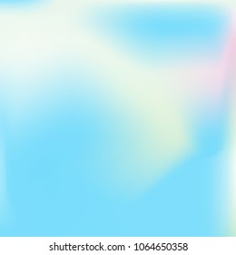 Soft blue and pink gradient. Blurred abstract background. Multicolor pastel blurry blend. Holographic illustration. Smooth blue, pink, violet texture. Beautiful natural light. Holographic rainbow.