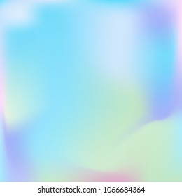 Soft blue and pink gradient. Blurred abstract background. Multicolor pastel blurry blend. Holographic illustration. Smooth blue, pink, violet texture. Beautiful natural light. Holographic rainbow.