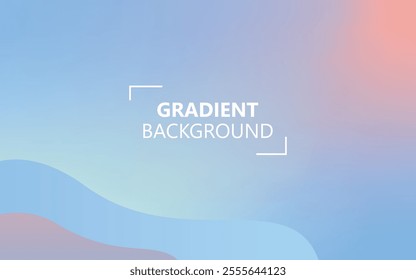 Soft Blue and Pink Gradient with a Dreamy Aesthetic