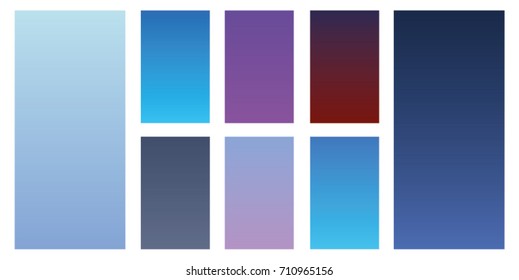 Soft blue red purple color gradients. Modern screen vector design for mobile app