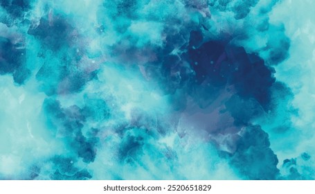 Soft blue sky and clouds background. Sky Blue, white watercolor background. Abstract colorful background. Soft color background design.	