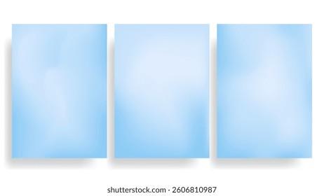 Soft Blue Sky Gradient Banner Collection