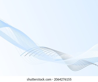 Gradiente de humo azul suave fondo líquido futurista transparente. La velocidad de la luz oscila el borde de la ola de fantasía. Ilustración del vector