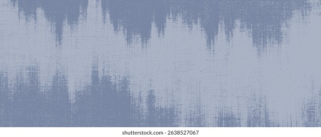 Soft blue tones blend in a textured abstract design, evoking feelings of tranquility and sophistication. The artwork with linen texture bg, overlay cotton effect