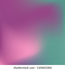 Soft blue violet gradient. Blurred abstract background. Multicolor blurry blend. Holographic illustration. Smooth blue texture. Beautiful natural light. Blue, green and magenta soft colored vector.