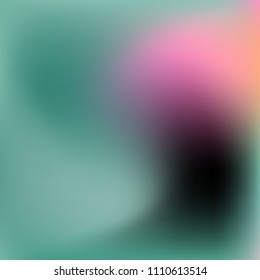 Soft blue violet gradient. Blurred abstract background. Multicolor blurry blend. Holographic illustration. Smooth blue texture. Beautiful natural light. Blue, green and magenta soft colored vector.