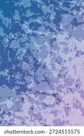Fundo texturizado azul e violeta macio. Projeto elegante grunge artístico pintura splatter padrão.