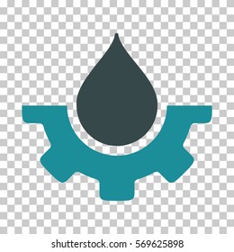 Soft Blue Water Service interface toolbar icon. Vector pictogram style is a flat bicolor symbol on chess transparent background.