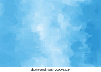 Soft blue watercolor background. illustrator background.