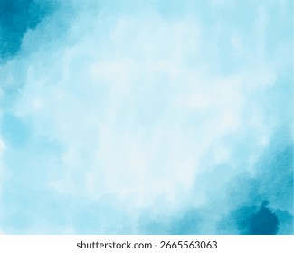 Textura de fondo de acuarela azul suave con Gradientes suaves y flujo orgánico. Diseño abstracto pintado a mano, perfecto para branding, invitaciones, packaging, arte digital y proyectos creativos modernos.