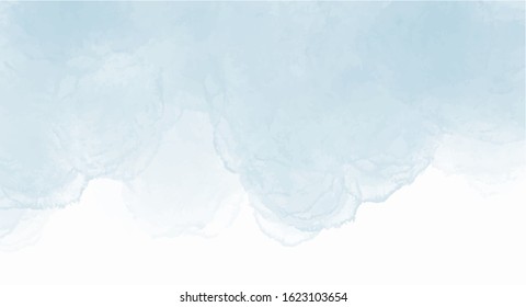 soft Blue watercolor background for your design, watercolor background concept, vector.

