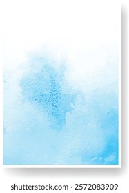 Soft blue watercolor wash creates a textured and ethereal background, perfect for adding a touch of elegance and tranquility to any design project