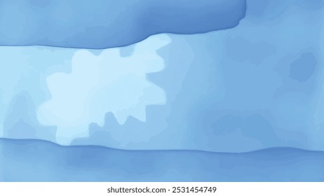 Soft Blue Watercolor Wave Background