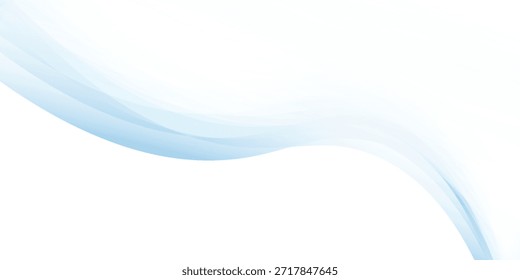 Fundo Abstrato Onda Azul Suave Com Curvas De Fluxo E Gradiente De Luz Para Projetos De Design Digital.ilustração vetorial eps10