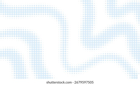 Soft blue wave halftone overlay