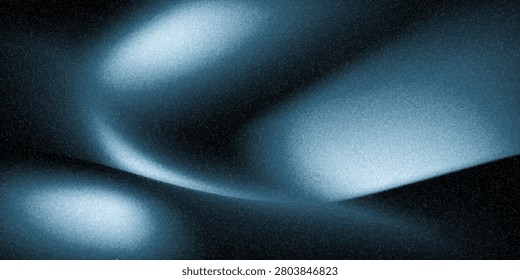 Soft blue wave shapes flow across a grainy textured background, creating a calm, futuristic and atmospheric abstract scene ideal for digital design, wallpapers, presentations and creative projects.