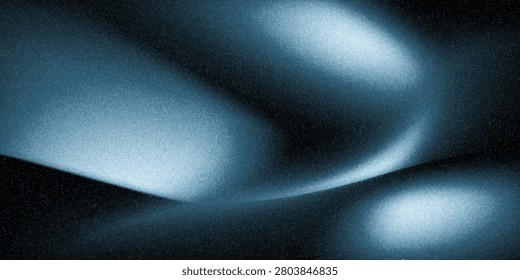 Soft blue wave shapes flow across a grainy textured background, creating a calm, futuristic and atmospheric abstract scene ideal for digital design, wallpapers, presentations and creative projects.