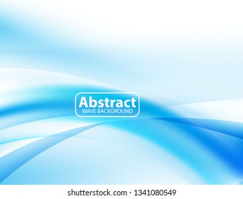 Soft blue and white wave background Modern design