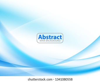 Soft blue and white wave background Modern design