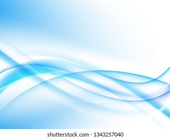 Soft blue and white wave background