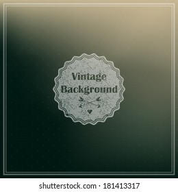 Soft blured background with retro style sign