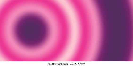 Um fundo abstrato suave e borrado com círculos concêntricos em tons de rosa e roxo, criando um efeito suave e hipnótico.