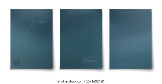 Soft blurred asbtract vector background. a4 cover set. Annual report, book, leaflet mockup template
