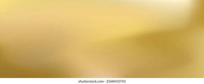 A soft, blurred background with a warm, golden hue. The background features a smooth texture, with a gentle blend of golden tones. Minimal abstract blur gradient vector background 