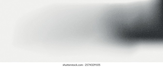 A soft, blurred black and white background with a gradient texture. The background has smooth transitions between black and white tones. Gradient dark monochrome background. Gray background vector.