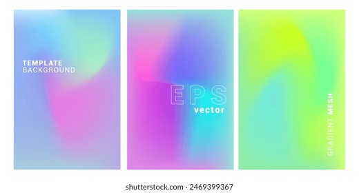 Soft blurred colorful gradient abstract background. fluid wave background Banner, poster, flayer, advertising template.