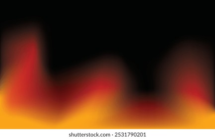 Soft blurred image of flames, perfect for adding subtle fiery tones to designs, banners, or backgrounds evoking warmth, intensity, and energy.