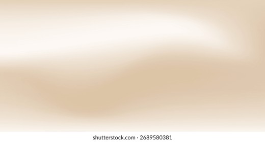 Gradiente de malla suave y borrosa de una elegante mezcla de tonos beige, crema perla Ilustración vectorial
