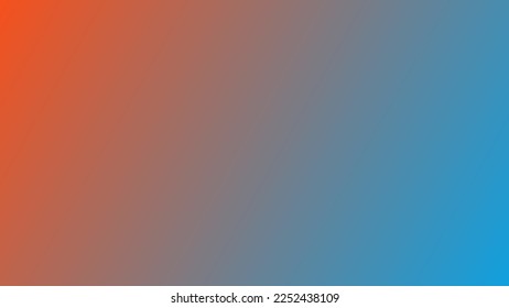 Soft Blurred Multi Colored Background. orange to blue gradient linear. Smooth Color Blend vector template. suitable for product montage, website, banner, decoration, presentation, landing page, app