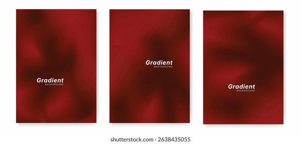 Soft blurred red color gradient background for cover, poster, wallpaper, web design. Red backdrop, smooth texture