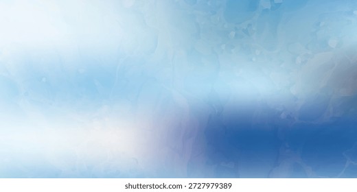 Um plano de fundo abstrato suave e borrado com uma transição suave de azul claro e branco para um azul mais profundo, criando um efeito visual sereno e etéreo.