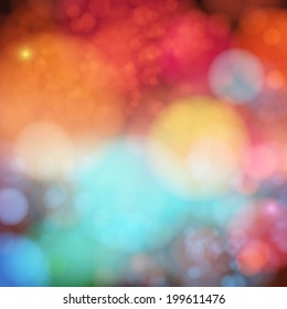 Soft blurry background with bokeh effect. Vector illustration. 