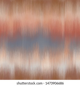 Soft blurry ikat gradient ombre seamless repeat vector pattern in natural terra cotta desert colors.  Abstract landscape, ancient weaving.  Great for home decor, fashion, stationary.  Generative art.