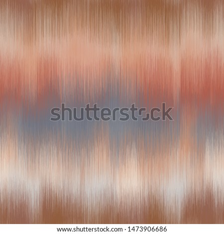 Soft blurry ikat gradient ombre seamless repeat vector pattern in natural terra cotta desert colors.  Abstract landscape, ancient weaving.  Great for home decor, fashion, stationary.  Generative art.