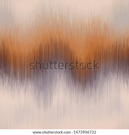 Soft blurry ikat gradient ombre seamless repeat vector pattern in natural terra cotta desert colors.  Abstract landscape, ancient weaving.  Great for home decor, fashion, stationary.  Generative art.