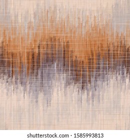 Soft blurry ombre watercolor paper seamless repeat vector pattern in natural terra cotta desert colors. Abstract landscape, ancient weaving. Great for home decor, fashion, stationary. Generative art.