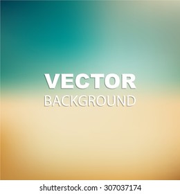 Soft blurry seaside abstract background vector image