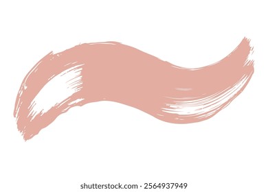 Soft blush swatch stroke, perfect for beauty product presentation.