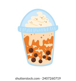 soft boba drinks plastic cup