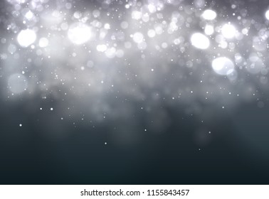 Soft bokeh dark abstract background. Festive Lights. vector illustration. eps 10